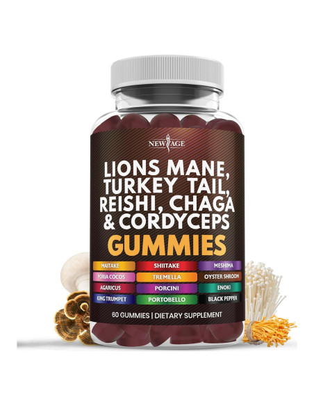 Suplemento de Hongos Melena de León Nueva Era - 60 Gominolas