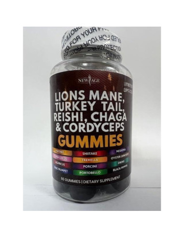 Suplemento de Hongos Melena de León Nueva Era - 60 Gominolas