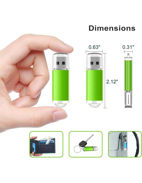 TOPESEL USB Flash Drive 4GB Pack 5 Colores USB 2.0 TOPESEL USB Flash Drive 4GB Pack 5 Colores USB 2.0