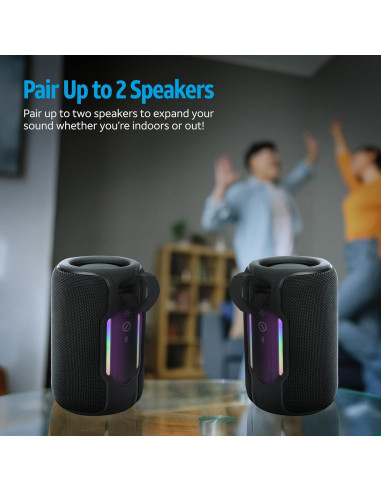 Altavoz Bluetooth AT&T Essentials 10W Impermeable Negro