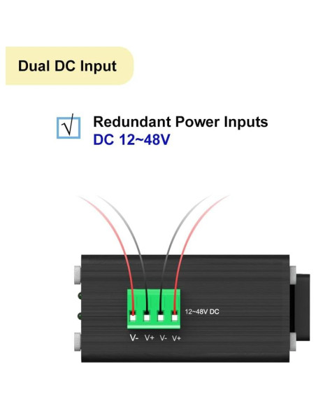 Conmutador PoE Gestionado Meixingtong 4Puertos 120W Industrial