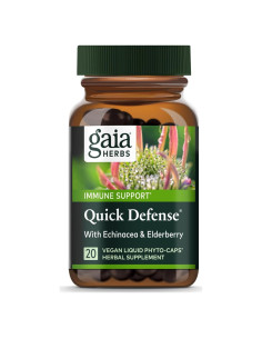 Suplemento Inmunológico Gaia Herbs Defensa Rápida - 20 Cápsulas Veganas