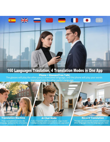 Gafas Inteligentes Giinova G03 Bluetooth con Traducción 138 Idiomas