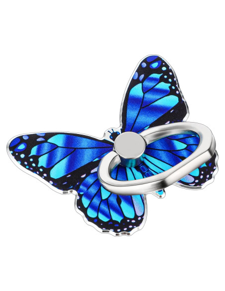 Soporte de Anillo para Teléfono Mariposa Mabor Azul 360