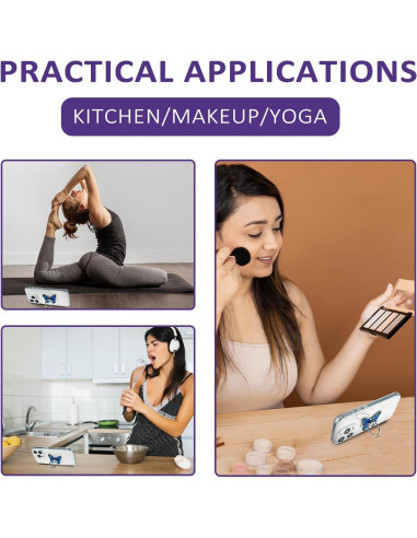 Soporte de Anillo para Teléfono Mariposa Mabor Azul 360