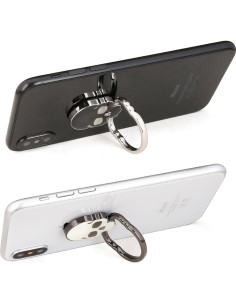 Soporte de Anillo para Teléfono homEdge, Ajustable 360 - Negro y Blanco 2