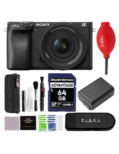 Cámara sin Espejo Sony Alpha 6400 con Lente 16-50mm y Accesorios