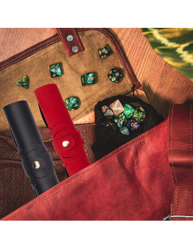 Bandeja de Dados SIQUK Pulpo 2 Piezas PU Negro Rojo