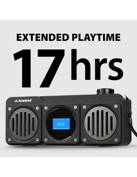 Avantree Boombyte - Radio FM Digital Portátil Bluetooth 4 en 1