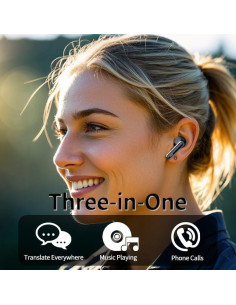 Auriculares Traductores AI 3 en 1 - 144 Idiomas, 36h Batería 2