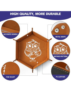 Bandeja de Dados Plegable Grajar Animales Hexagonal 20.32 cm 2