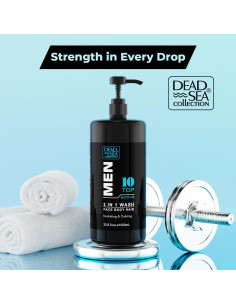 Gel de Ducha 3 en 1 Colección del Mar Muerto 1000 ml Hombre 2