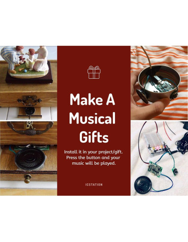 Módulo de Sonido ICStation 8M MP3 Programable Control Botón