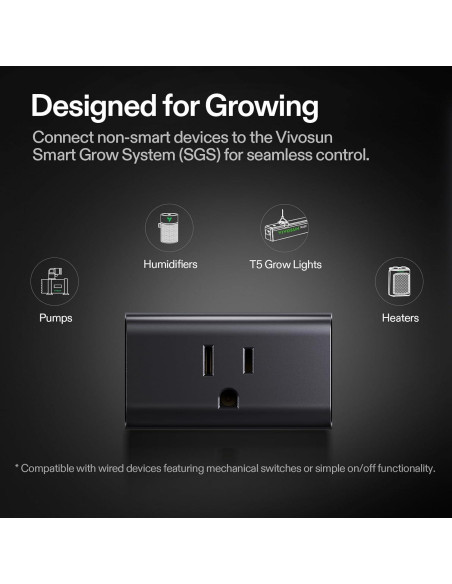 Enchufe Inteligente WiFi VIVOSUN GrowHub A10 15A 1800W