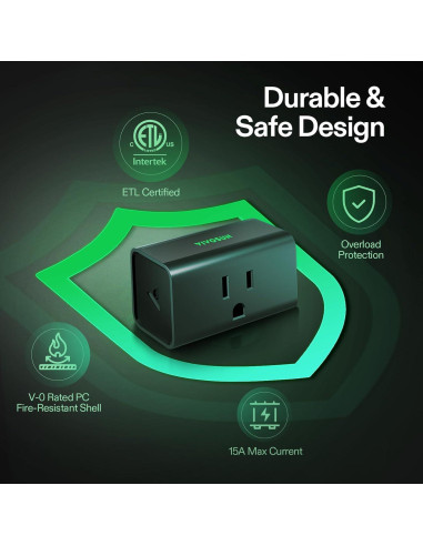 Enchufe Inteligente WiFi VIVOSUN GrowHub A10 15A 1800W