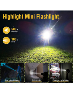 Linterna EDC BORUIT V3 Recargable USB-C 900LM IP65 12 Modos 2