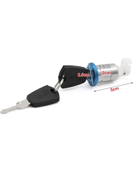 Cerradura de Seguridad para Asiento Motocicleta uxcell 5x2.5cm