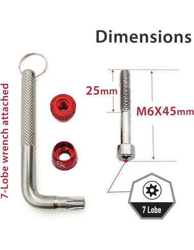 Abrazadera de Asiento Antirrobo ONIPAX SFR-0x-Parent 7 Lóbulos