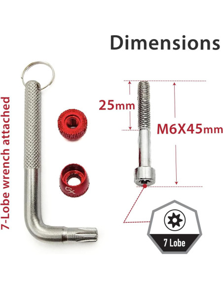 Abrazadera de Asiento Antirrobo ONIPAX SFR-0x-Parent 7 Lóbulos