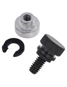 Kit de Tornillo y Tuerca de Asiento Acero Inoxidable Negro Amazicha Compatible Harley Davidson 1996-2025