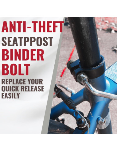 Abrazadera de Asiento de Bicicleta ONIPAX Antirrobo 7 Lóbulos