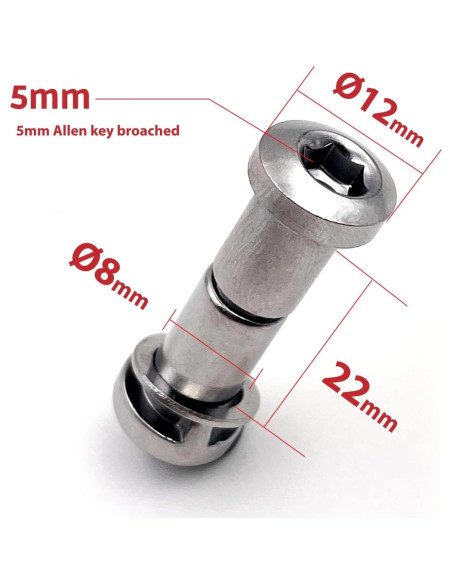 Tornillo de Sujeción ONIPAX 22mm Acero Cr-Mo M6