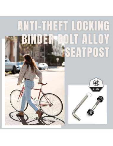 Abrazadera de Asiento de Bicicleta ONIPAX Antirrobo 7 Lóbulos