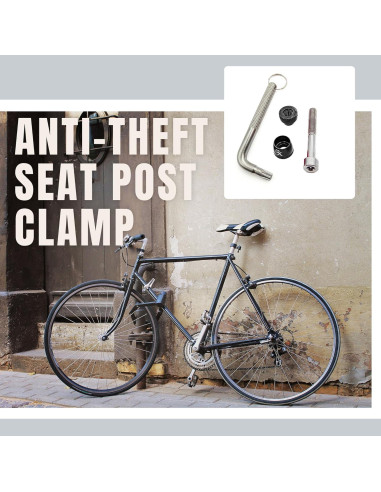 Abrazadera de Asiento de Bicicleta ONIPAX Antirrobo 7 Lóbulos