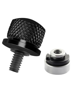 Kit de Tornillos y Tuercas de Aluminio Salior M6 para Asiento de Motocicleta Compatible con Harley 1996-2024