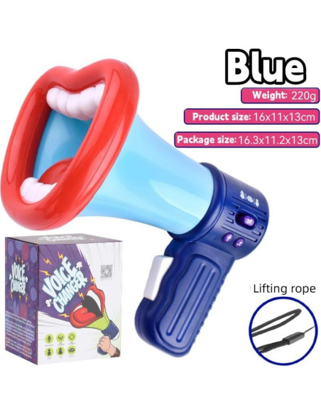 Juguete de bocina cambiador de voz HEEPDD con 3 efectos