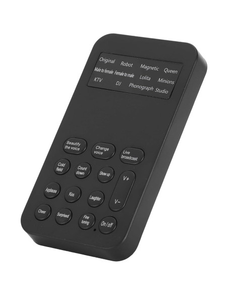 Cambiador de Voz Portátil HAOX con 12 Efectos y 8 Sonidos