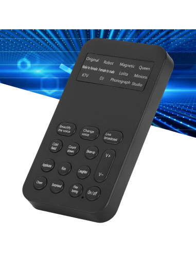 Cambiador de Voz Portátil HAOX con 12 Efectos y 8 Sonidos