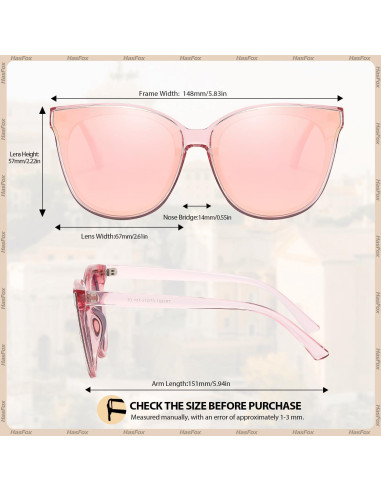 Gafas de sol HASFOX Cat Eyes para mujeres | Polarizadas UV400
