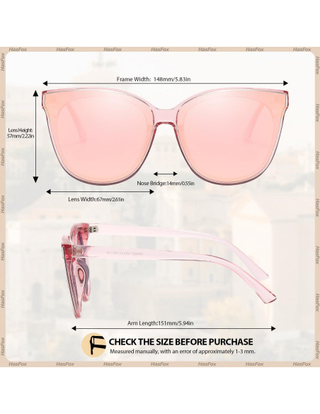 Gafas de sol HASFOX Cat Eyes para mujeres | Polarizadas UV400