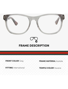 Gafas de Sol Gucci GG0004ON Cuadradas Elegantes 57.3mm 2