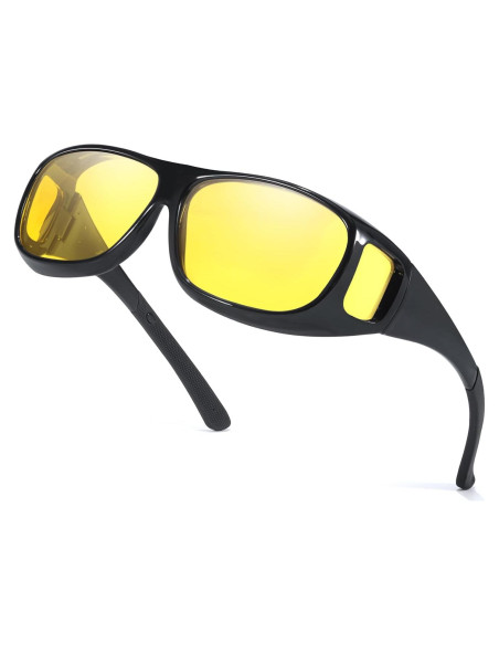 Gafas de Visión Nocturna Myiaur Polarizadas UV400 Negras/Amarillas