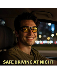 Gafas de Visión Nocturna Myiaur Polarizadas UV400 Negras/Amarillas 2