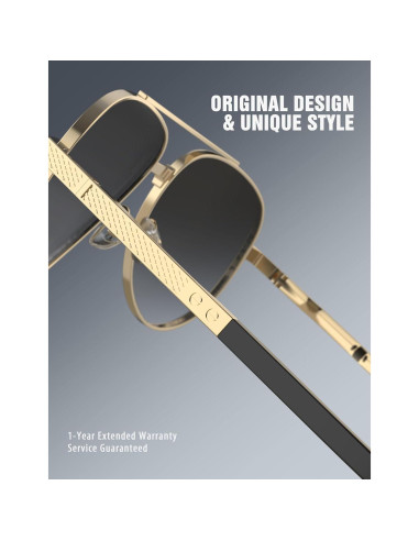 Gafas de sol LUENX Aviador Polarizadas UV400 para Hombres y Mujeres