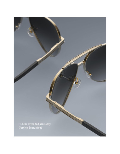 Gafas de sol LUENX Aviador Polarizadas UV400 para Hombres y Mujeres