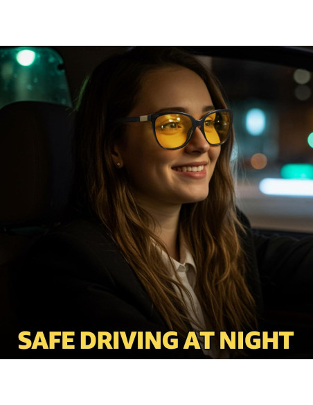Gafas de Conducción Nocturna Myiaur Polarizadas Amarillas