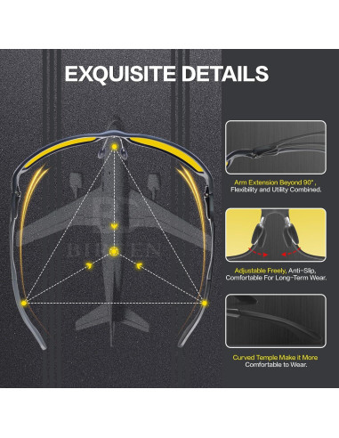 Gafas de Visión Nocturna BIRCEN Antirreflejo para Conducir