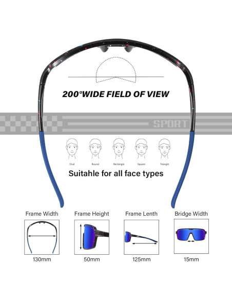 Gafas de sol deportivas DioKiw UV400 para hombres - 3 colores