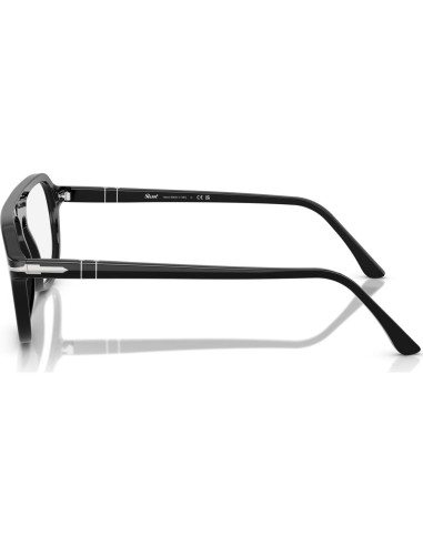 Montura de Gafas Recetadas Persol PO3368V Aviador Negro 56mm