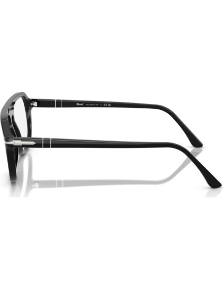 Montura de Gafas Recetadas Persol PO3368V Aviador Negro 56mm