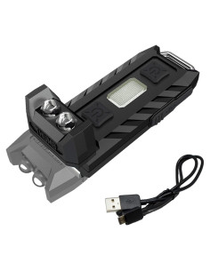 Luz LED Recargable Nitecore Thumb 85 Lúmenes USB Inclinable