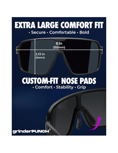 Gafas de Sol Deportivas Polarizadas grinderPUNCH UV400 Naranja