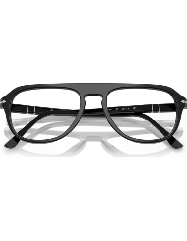 Montura de Gafas Recetadas Persol PO3368V Aviador Negro 56mm