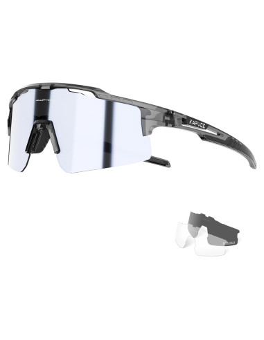 Gafas de Ciclismo KAPVOE UV400 con 3 Lentes Intercambiables