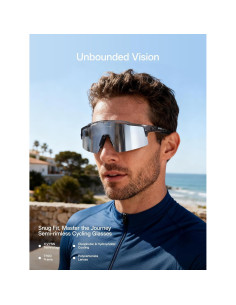 Gafas de Ciclismo KAPVOE UV400 con 3 Lentes Intercambiables 2