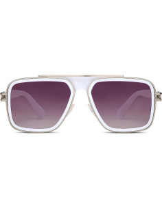 Gafas de sol retro unisex Freckles Mark UV400 cuadradas 2